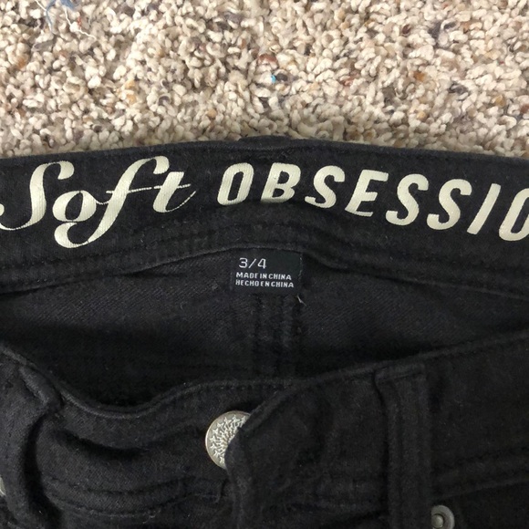 Black super soft skinny leg pants - Picture 2 of 2